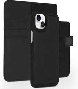 Accezz Hoesje Geschikt voor iPhone 14 Plus Hoesje Met Pasjeshouder - Accezz Premium Leather 2 in 1 Wallet Bookcase - Zwart