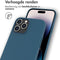 Accezz Hoesje Geschikt voor iPhone 14 Pro Hoesje - Accezz Leather Backcover Geschikt voor MagSafe - Donkerblauw