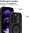 Accezz Hoesje Geschikt voor iPhone 14 Pro Hoesje - Accezz Rugged Frosted Backcover Geschikt voor MagSafe - Zwart