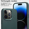 Accezz Hoesje Geschikt voor iPhone 14 Pro Hoesje Met Pasjeshouder - Accezz Leather Bookcase 2-in-1 Geschikt voor MagSafe - donkergroen