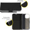 Accezz Hoesje Geschikt voor iPhone 14 Pro Hoesje Met Pasjeshouder - Accezz Wallet Softcase Bookcase - Zwart