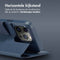 Accezz Hoesje Geschikt voor iPhone 14 Pro Hoesje Met Pasjeshouder - Accezz Leather Bookcase 2-in-1 Geschikt voor MagSafe - donkerblauw