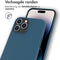 Accezz Hoesje Geschikt voor iPhone 14 Pro Max Hoesje - Accezz Leather Backcover Geschikt voor MagSafe - Donkerblauw
