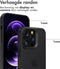 Accezz Hoesje Geschikt voor iPhone 14 Pro Max Hoesje - Accezz Rugged Frosted Backcover - Zwart