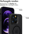 Accezz Hoesje Geschikt voor iPhone 14 Pro Max Hoesje - Accezz Rugged Frosted Backcover Geschikt voor MagSafe - Zwart