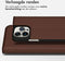 Accezz Hoesje Geschikt voor iPhone 14 Pro Max Hoesje Met Pasjeshouder - Accezz Premium Leather Slim Bookcase - Bruin