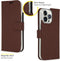 Accezz Hoesje Geschikt voor iPhone 14 Pro Max Hoesje Met Pasjeshouder - Accezz Wallet Softcase Bookcase - Bruin