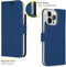 Accezz Hoesje Geschikt voor iPhone 14 Pro Max Hoesje Met Pasjeshouder - Accezz Wallet Softcase Bookcase - Donkerblauw