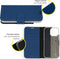 Accezz Hoesje Geschikt voor iPhone 14 Pro Max Hoesje Met Pasjeshouder - Accezz Wallet Softcase Bookcase - Donkerblauw