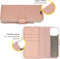 Accezz Hoesje Geschikt voor iPhone 14 Pro Max Hoesje Met Pasjeshouder - Accezz Wallet Softcase Bookcase - Rosé Goud