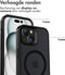 Accezz Hoesje Geschikt voor iPhone 15 Hoesje - Accezz Rugged Frosted Backcover Geschikt voor MagSafe - Zwart