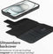 Accezz Hoesje Geschikt voor iPhone 15 Hoesje Met Pasjeshouder - Accezz Leather Bookcase 2-in-1 Geschikt voor MagSafe - zwart
