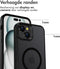 Accezz Hoesje Geschikt voor iPhone 15 Plus Hoesje - Accezz Rugged Frosted Backcover Geschikt voor MagSafe - Zwart