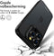Accezz Hoesje Geschikt voor iPhone 15 Pro Hoesje - Accezz Rugged Frosted Backcover - Zwart