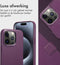 Accezz Hoesje Geschikt voor iPhone 15 Pro Hoesje Met Pasjeshouder - Accezz Leather Bookcase 2-in-1 Geschikt voor MagSafe - paars