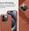 Accezz Hoesje Geschikt voor iPhone 15 Pro Hoesje Met Pasjeshouder - Accezz Leather Bookcase 2-in-1 Geschikt voor MagSafe - bruin