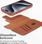 Accezz Hoesje Geschikt voor iPhone 15 Pro Hoesje Met Pasjeshouder - Accezz Leather Bookcase 2-in-1 Geschikt voor MagSafe - bruin
