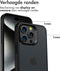 Accezz Hoesje Geschikt voor iPhone 15 Pro Max Hoesje - Accezz Rugged Frosted Backcover - Zwart