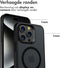 Accezz Hoesje Geschikt voor iPhone 15 Pro Max Hoesje - Accezz Rugged Frosted Backcover Geschikt voor MagSafe - Zwart