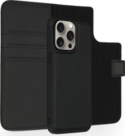 Accezz Hoesje Geschikt voor iPhone 15 Pro Max Hoesje Met Pasjeshouder - Accezz Premium Leather 2 in 1 Wallet Bookcase - Zwart