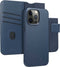 Accezz Hoesje Geschikt voor iPhone 15 Pro Max Hoesje Met Pasjeshouder - Accezz Leather Bookcase 2-in-1 Geschikt voor MagSafe - donkerblauw