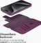 Accezz Hoesje Geschikt voor iPhone 15 Pro Max Hoesje Met Pasjeshouder - Accezz Leather Bookcase 2-in-1 Geschikt voor MagSafe - paars