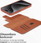 Accezz Hoesje Geschikt voor iPhone 15 Pro Max Hoesje Met Pasjeshouder - Accezz Leather Bookcase 2-in-1 Geschikt voor MagSafe - bruin