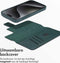 Accezz Hoesje Geschikt voor iPhone 15 Pro Max Hoesje Met Pasjeshouder - Accezz Leather Bookcase 2-in-1 Geschikt voor MagSafe - donkergroen