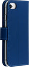 Accezz Hoesje Geschikt voor iPhone 6 / 6s / 7 / 8 / SE (2020) / SE (2022) Hoesje Met Pasjeshouder - Accezz Wallet Softcase Bookcase - Donkerblauw