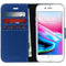 Accezz Hoesje Geschikt voor iPhone 6 / 6s / 7 / 8 / SE (2020) / SE (2022) Hoesje Met Pasjeshouder - Accezz Wallet Softcase Bookcase - Donkerblauw