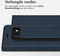 Accezz Hoesje Geschikt voor iPhone SE (2022) / SE (2020) / 8 / 7 / 6s / 6 Hoesje Met Pasjeshouder - Accezz Premium Leather Slim Bookcase - Donkerblauw