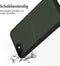 Accezz Hoesje Geschikt voor iPhone SE (2022) / SE (2020) / 8 / 7 / 6s / 6 Hoesje Met Pasjeshouder - Accezz Premium Leather Card Slot Backcover - Groen