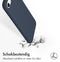 Accezz Hoesje Geschikt voor iPhone SE (2022) / SE (2020) / 8 / 7 Hoesje Siliconen - Accezz Liquid Silicone Backcover - Donkerblauw