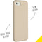 Accezz Hoesje Geschikt voor iPhone SE (2022) / SE (2020) / 8 / 7 Hoesje Siliconen - Accezz Liquid Silicone Backcover - beige