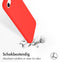 Accezz Hoesje Geschikt voor iPhone SE (2022) / SE (2020) / 8 / 7 Hoesje Siliconen - Accezz Liquid Silicone Backcover - Rood