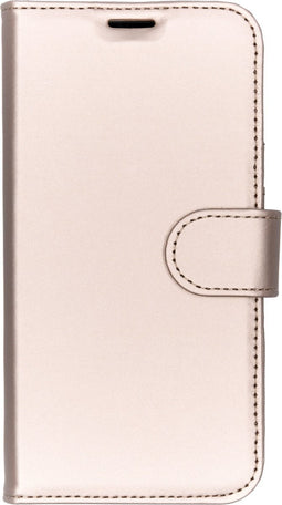 Accezz Hoesje Geschikt voor iPhone X / Xs Hoesje Met Pasjeshouder - Accezz Wallet Softcase Bookcase - goud