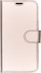 Accezz Hoesje Geschikt voor iPhone X / Xs Hoesje Met Pasjeshouder - Accezz Wallet Softcase Bookcase - goud