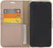 Accezz Hoesje Geschikt voor iPhone X / Xs Hoesje Met Pasjeshouder - Accezz Wallet Softcase Bookcase - goud