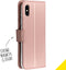 Accezz Hoesje Geschikt voor iPhone X / Xs Hoesje Met Pasjeshouder - Accezz Wallet Softcase Bookcase - Roze