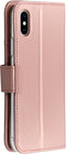Accezz Hoesje Geschikt voor iPhone X / Xs Hoesje Met Pasjeshouder - Accezz Wallet Softcase Bookcase - Roze
