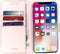 Accezz Hoesje Geschikt voor iPhone X / Xs Hoesje Met Pasjeshouder - Accezz Wallet Softcase Bookcase - Roze