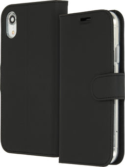 Accezz Hoesje Geschikt voor iPhone Xr Hoesje Met Pasjeshouder - Accezz Wallet Softcase Bookcase - Zwart