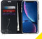 Accezz Hoesje Geschikt voor iPhone Xr Hoesje Met Pasjeshouder - Accezz Wallet Softcase Bookcase - Zwart