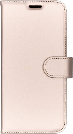 Accezz Hoesje Geschikt voor iPhone Xs Max Hoesje Met Pasjeshouder - Accezz Wallet Softcase Bookcase - goud