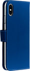 Accezz Hoesje Geschikt voor iPhone Xs Max Hoesje Met Pasjeshouder - Accezz Wallet Softcase Bookcase - Donkerblauw