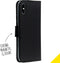 Accezz Hoesje Geschikt voor iPhone Xs / X Hoesje Met Pasjeshouder - Accezz Wallet Softcase Bookcase - Zwart