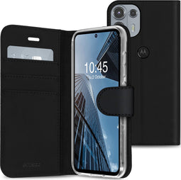 Accezz Hoesje Geschikt voor Motorola Edge 20 Lite Hoesje Met Pasjeshouder - Accezz Wallet Softcase Bookcase - Zwart