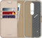 Accezz Hoesje Geschikt voor Nokia 4.2 Hoesje Met Pasjeshouder - Accezz Wallet Softcase Bookcase - goud