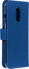 Accezz Hoesje Geschikt voor OnePlus 7 Hoesje Met Pasjeshouder - Accezz Wallet Softcase Bookcase - Donkerblauw