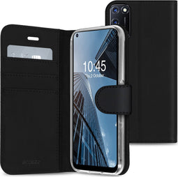 Accezz Hoesje Geschikt voor Oppo A52 / A72 / A92 Hoesje Met Pasjeshouder - Accezz Wallet Softcase Bookcase - Zwart